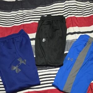 Under Armour Kids' Black, Blue, and Royal Joggers